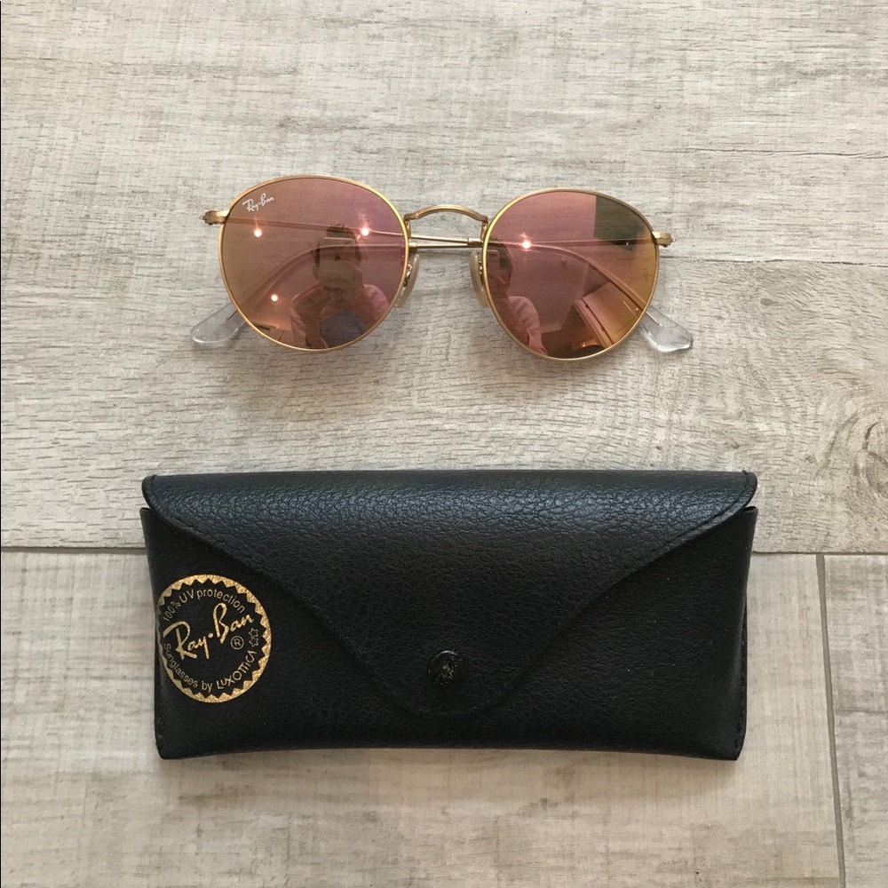 Ray-Ban Round Flash Sunglasses